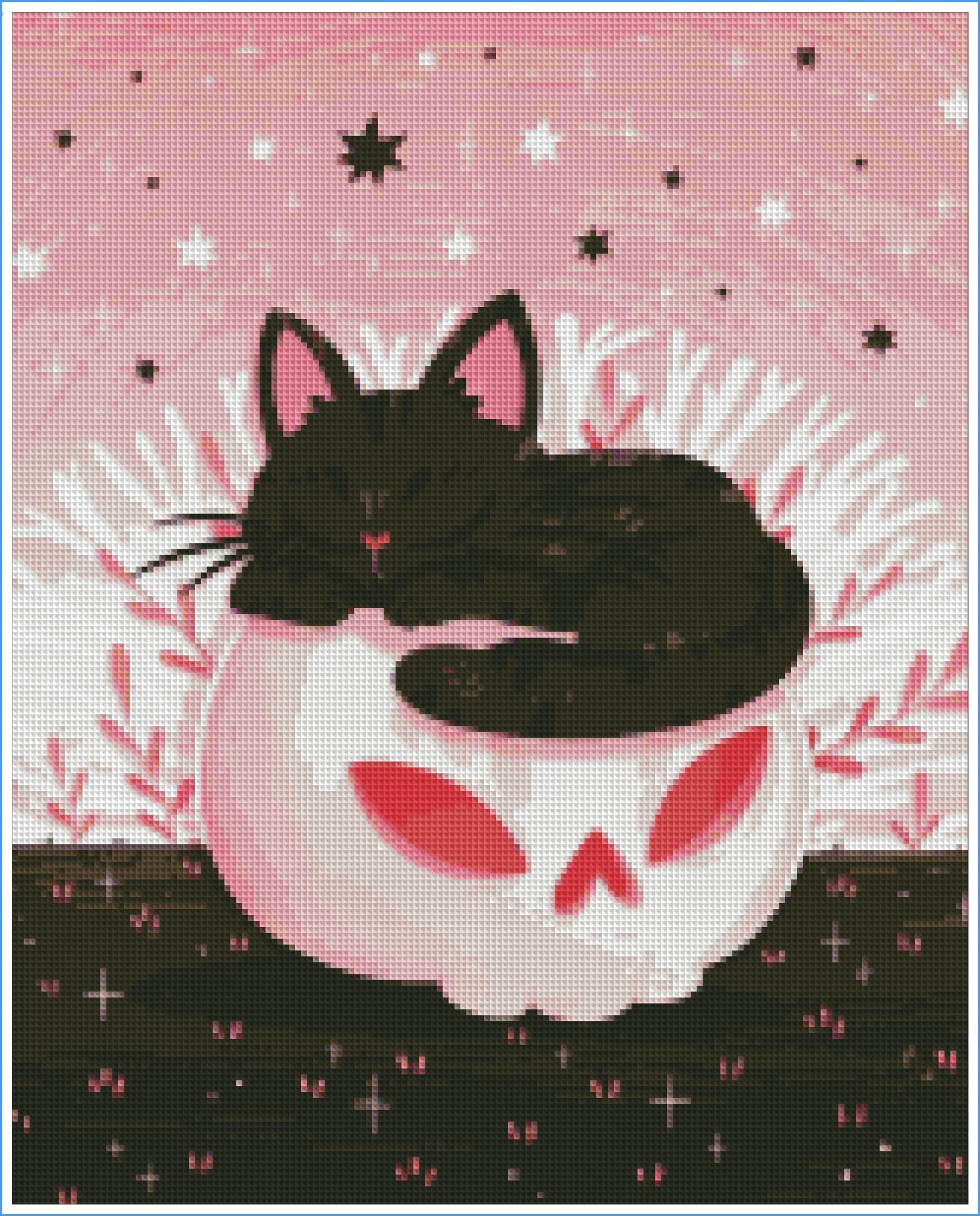 Cozy Coven Cat by Daria.illus – Diamond Art Kit (40x50cm)