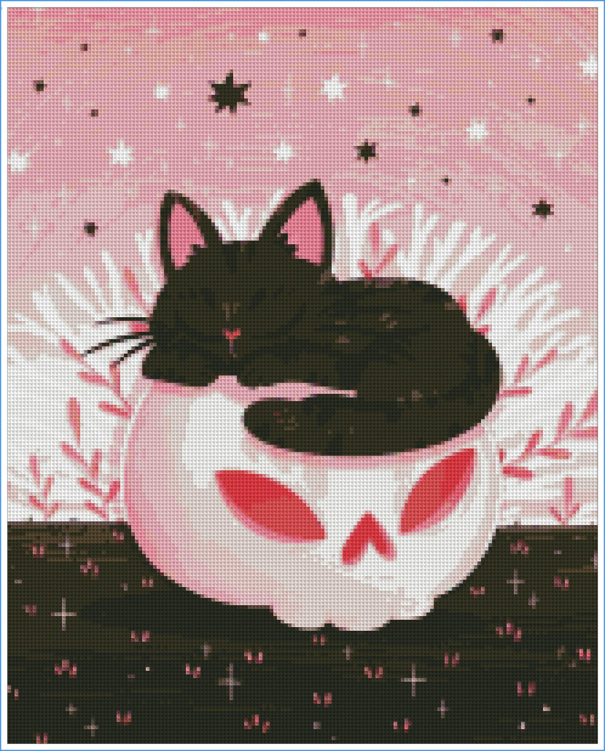 Cozy Coven Cat by Daria.illus – Diamond Art Kit (40x50cm)