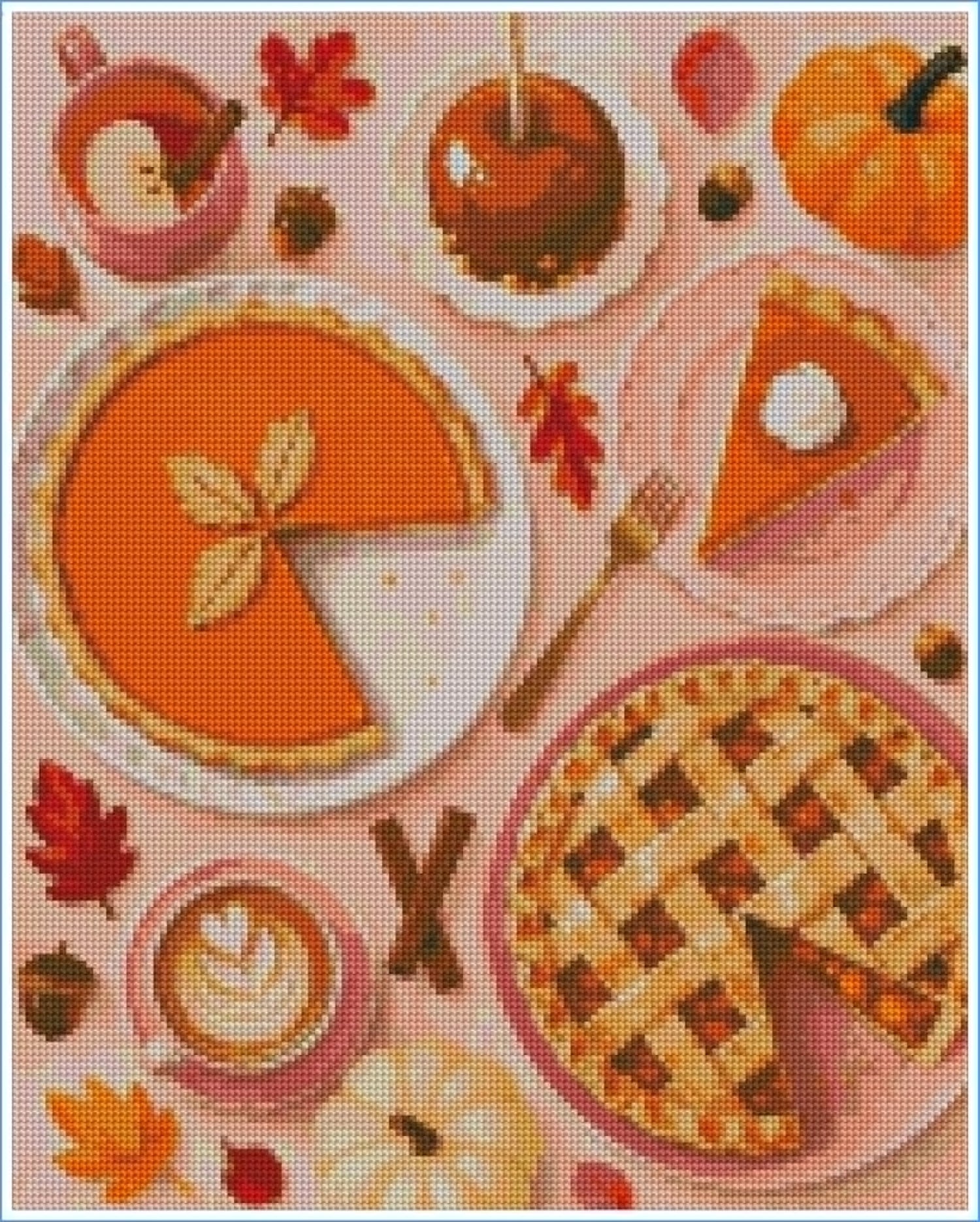 Autumn Bakery Table- Diamond Art Kit (40x50cm)