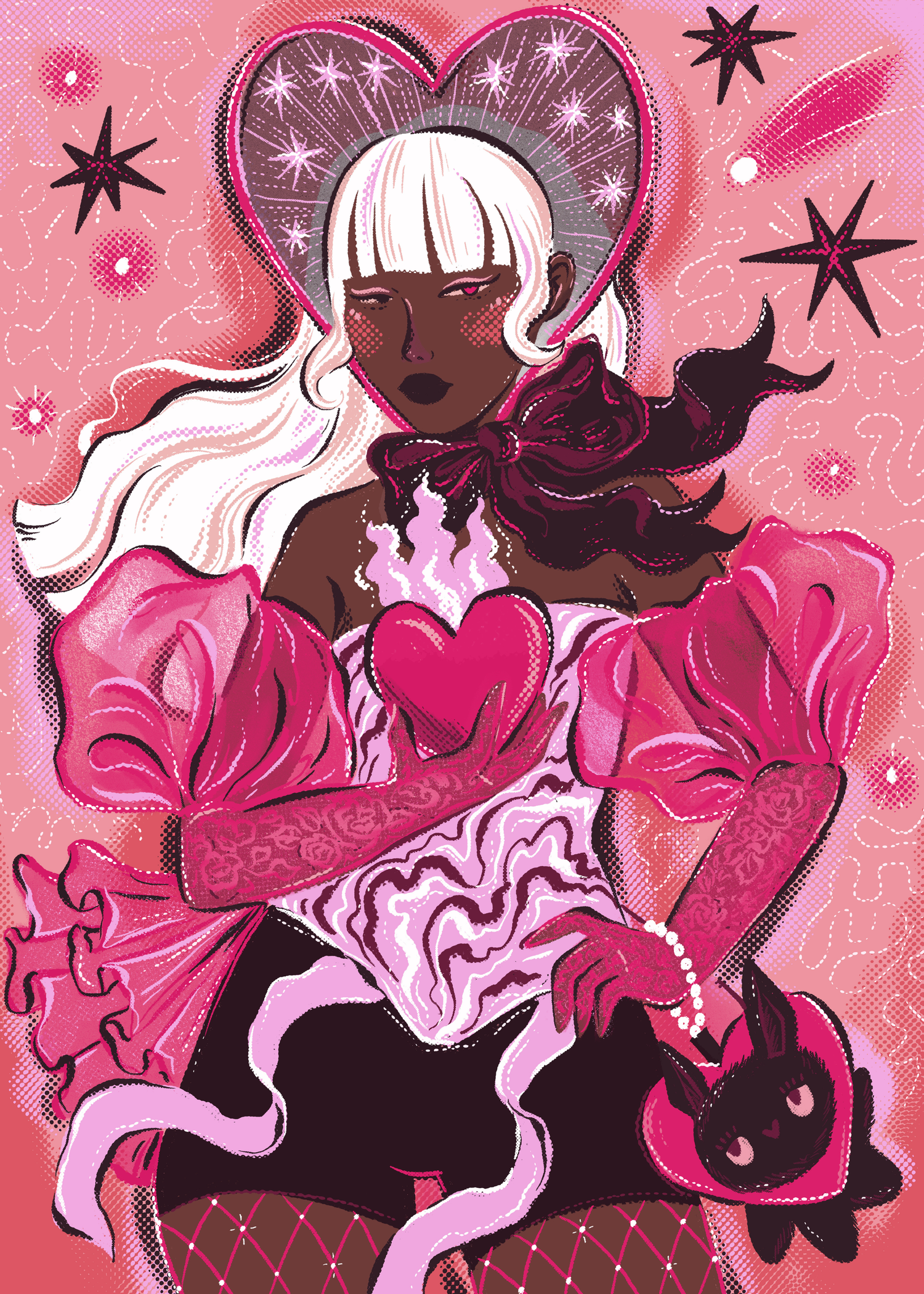 Cosmic Heart Muse by Hanna Symo- Diamond Art Kit (50x70cm, Square Drill)