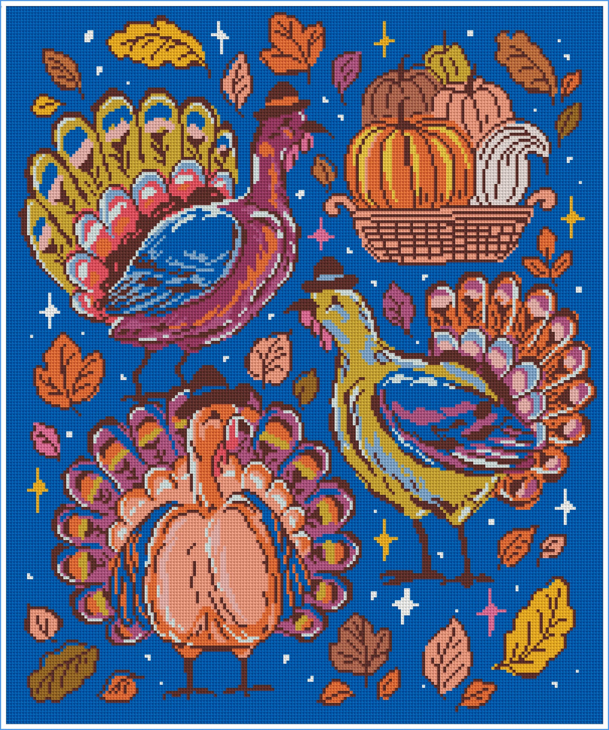 Give Thanks by Hanna Symo- Diamond Art Kit (50x60cm, Square Drill) Hand Rendered