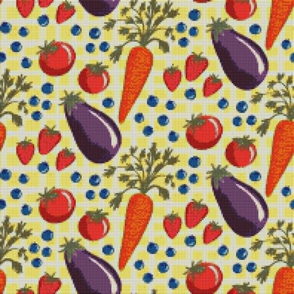 Farmer's Market by Textile Bakery – Diamond Art Kit (50x50cm, Square Drill)