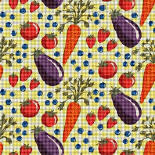 Farmer's Market by Textile Bakery – Diamond Art Kit (50x50cm, Square Drill)