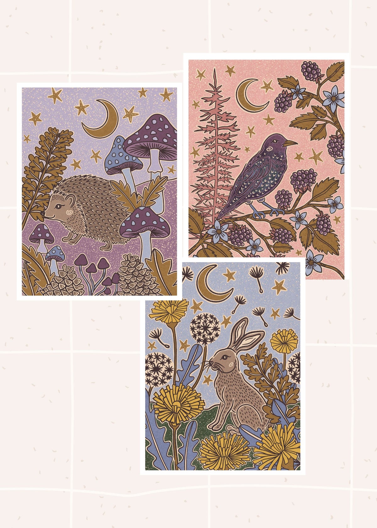 Moonlit Animals — 3-Piece Bundle by Andrea Lobell