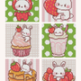 Strawberry Sugar Bunny by Blumensdiary – little whimsies Mini Diamond Art Set
