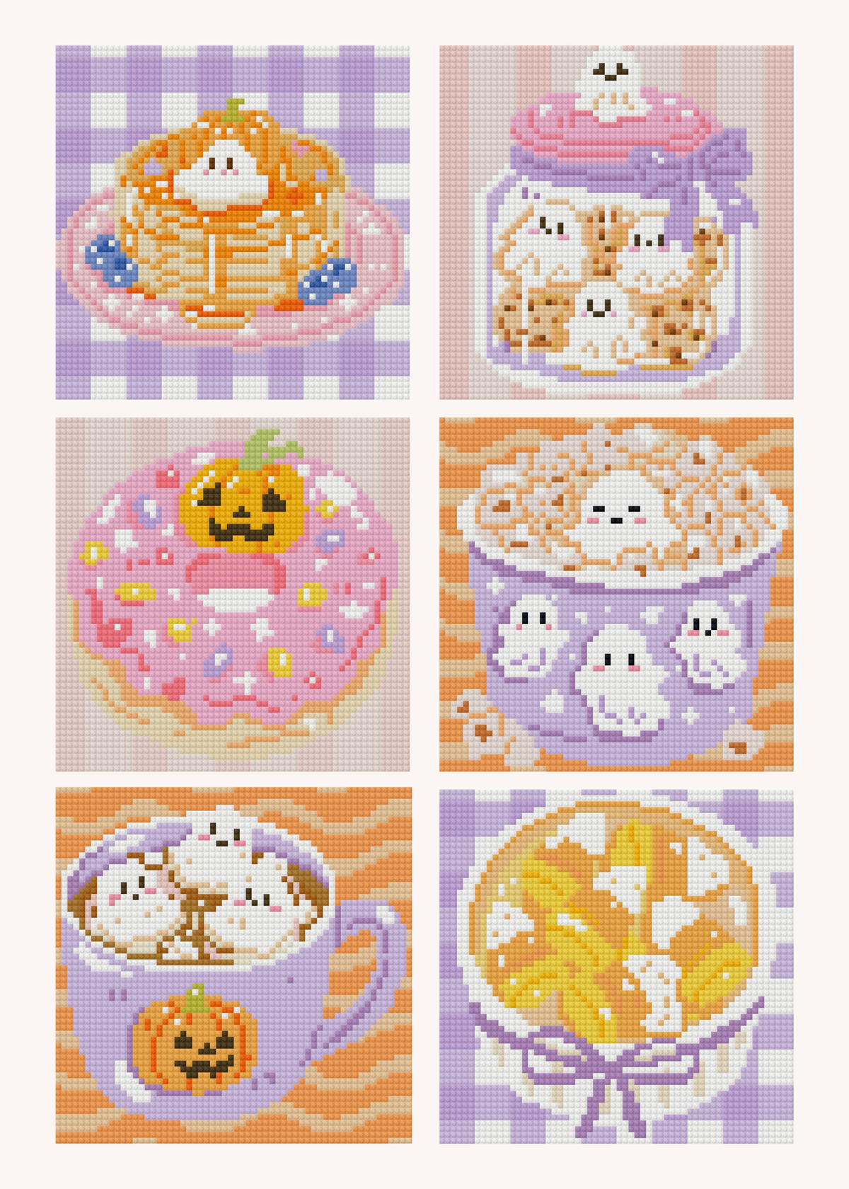 Ghostly Goodies by Chonnieartwork – little whimsies Mini Diamond Art Set
