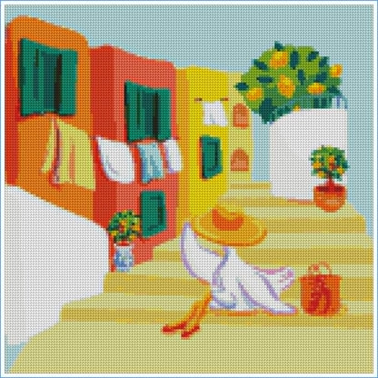 Strolling Through Sorrento- Colortickle by Abhinaya- Diamond Art Kit (40x40cm)